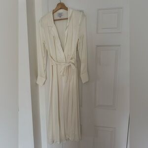 & Other Stories white long sleeve dress size 2